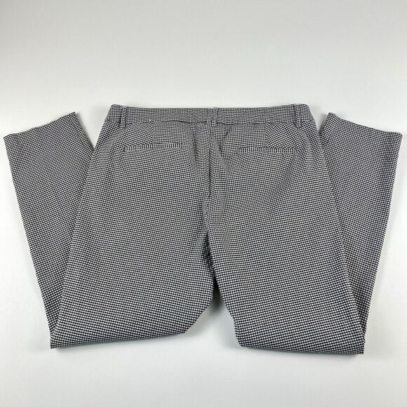 Lila Rose Womens Sz 10 Pants Black White Gingham Checkered Print Tapered Ankle - Picture 4 of 9